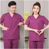 Ropa de Lavado de Manos para Quirófano Ropa de Trabajo de Doctor de Manga Corta para Hombre Manga Larga Ropa de Verano Dental Ropa para Cepillado de Manos Traje de Enfermera Mujer