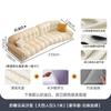 Ji y Crema Francesa Fengyun Puff Sofá Lujo Ligero Apartamento Grande y Pequeño Forma de Esquina Sala de Estar Sofá de Cuero