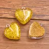 9 Colores 19x21mm Accesorios de Resina DIY Corazón Brillante Lindo Pasador para el Cabello Bolso Llavero Colgante Decoración