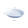 Prato de jantar popular de estilo nórdico transfronteiriço de trigo 20cm prato redondo para bolinho prato doméstico caixa de presente pode imprimir logotipo