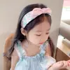 Diadema Floral Ancha con Lazo para Niñas que No Pellizca el Cabello, Lindo Pasador de Orejas de Conejo para Niñas y Bebés