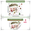 Festival de Natal Múltiplos Estilos Galhos de Pinheiro de Natal Pássaros Animais Adesivos de Janela Decoração de Vidro de Vitrine Porta de Vidro Adesivos Eletrostáticos de Vidro