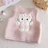 Chaleco para niña, nueva colección otoño/invierno 2026, chaleco de bebé estiloso, top cálido forrado de forro polar para invierno infantil, moderno