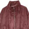 Ins atacado de moda feminina estilo europeu e americano moda retrô jaqueta aviador de couro com gola alta 6318252
