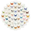 80 Ilustraciones de Especímenes de Mariposas Pintadas a Mano, Pegatinas de Aprendizaje de Conocimientos, Materiales para Cuaderno de Alto Valor Estilo Ins, Pegatinas Culturales y Creativas