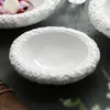 Tigela Profunda com Padrão de Pedra de Fábrica Tigela de Cerâmica para Sopa Tigela de Macarrão para Uso Doméstico Tigela para Pratos Frios com Sentido Avançado de Hotel Tigela Prato Salah
