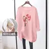 Roupas para Amamentação Mãe Quente Moda Outono e Inverno Camiseta de Manga Longa Amamentação Feminina Tamanho Grande Moda para Amamentação