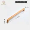 Manija de puerta de gabinete, cajón de gabinete, manija de madera maciza de armario, manija de puerta de madera de estilo chino nuevo en forma de puente de lujo ligero de alta gama