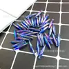 Fábrica de origen 5*25mm colgante gota de agua de color acrílico hecho a mano diy joyería tocado de disfraz étnico