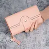 Carteira Estilo Ins Feminina Longa 30% Dobrável Bolsa de Mão Estudante Alto Valor de Cor Durável Grande Capacidade Bolsa para Celular Um-em-Um