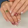 Dicas de Unha Vestíveis Mais Vendidas no Exterior Dicas de Manicure Amêndoa Francesa Simples Estilo Europeu e Americano Comércio Exterior Unhas Postiças Dicas de Unha Atacado