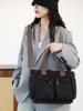 2025 Nova Bolsa de Ombro Grande Capacidade Lona Viagem Moda Casual Simples Bolsa Transversal Mochila de Trabalho Estilo Coreano Feminina