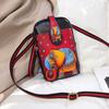 Nuevo Bolso Cuadrado Pequeño de Dibujos Animados Personalizado de Moda Estilo K Ins Impreso Bolso de Calle Lindo Bolso de Hombro Cruzado para Niña