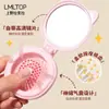 Lmltop Orelhas de Gato Desenho Animado Espelho Dobrável Pente Integrado Compacto Espelho Portátil Pente de Cabeleireiro Air Bag Sy757