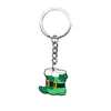 Centenas de St. Pingentes de Chaveiro Dia de São Patrício, Decorações de Chaveiro Chapéu Verde DIY de Borracha Macia em PVC, Itens de Presente