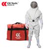 Roupa de Proteção Anti-Picada de Abelha, Roupa de Proteção Inteira Anti-Picada Espessada de PVC de Camada Dupla F011Wt