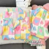 Pijama de Algodón Nube de Manga Larga y Pantalón Largo para Niñas, Lindo y Dulce, Dibujos Animados, Conjunto de Ropa para Casa