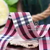 Cinto Jacquard Xadrez Coreano Fita Xadrez Degradê Acessórios de Cabelo Material DIY Roupas Cor Contrastante Fita Xadrez Grande