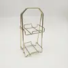 Estante Metálico para Esponjas de Polvo con Cojín de Aire Estante de Almacenamiento para Huevos de Maquillaje de Belleza Estante para Esponjas de Polvo Huevo de Polvo Estante de Exhibición de Cristal Antiguo Mineral