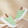 Pantufas de Maternidade para Outono e Inverno, Pantufas de Algodão Macio para Mulheres, Novas Pantufas Versáteis de Pelúcia Quentes Antiderrapantes de Sola Grossa para Casa Interna