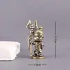 Latón Puro Pastor Alemán Zhao Xin Hermanos de Hierba Zhao Xin Retro Decorativo Escritorio Mascota de Té Artesanía Adornos de Cobre
