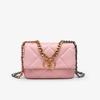 Bolsa Quadrada Pequena Nova Coleção Primavera/Verão 2026 Estilo Coreano Moda Versátil DIY Bolsa de Corrente Rombos Ombro Único Axila Transversal para Mulheres