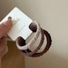 4 Colores de Té con Leche Diarios Combinables Anillo de Toalla Básico Traje Anillo para el Cabello de Alta Elasticidad Accesorios para el Cabello Japoneses y Coreanos
