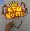 Xindelai Diadema Luminosa LED Completa Señal Luminosa Diadema Luminosa de Soporte para Conciertos de Celebridades Fabricante