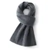 Bufanda 100% cachemira pura para mujer, bufanda cálida de otoño e invierno, tejido trenzado, engrosada, calentador de cuello mediano-largo