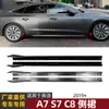 Adecuado para Audi Audi A7 S7 C8 2019+ Versión Extranjera Spoiler de Faldón Lateral Envolvente Exterior Modificación Transfronteriza