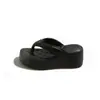 Chanclas de cuña para mujer que aumentan la altura 7 cm, Chanclas de verano de moda al aire libre de Eva, Versátiles, con suela gruesa, para combinar con faldas