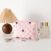 Bolsa Cosmética Portátil de Gran Capacidad Estilo Lindo 2023 Nuevo Estilo Cuidado de la Piel Estilo Ins Color Caramelo Bolsa de Almacenamiento Corazón de Niña