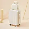 Maleta de 20 Pulgadas, Equipaje de Viaje de 24 Pulgadas, Maleta de Cuero de Gran Capacidad con Contraseña, Maleta con Ruedas, Maleta de Mano, Duradera y Resistente al Desgaste