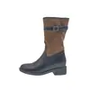 Botas de montar para mujer hasta la pantorrilla con elevador interior, tacones gruesos y detalles de hebilla de cinturón, nueva colección otoño/invierno 2026, Botas estilo Martin británico