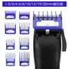 Accesorios para Cortapelos de Hombre Set Colorido de 8 Piezas con Peines Guía, Cortapelos Eléctrico para Cabello Aceitado con Placa de Hierro, Diseño Silencioso