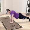 Esterilla Impresa Transfronteriza para Flexiones, Ayuda para Sentadillas para Principiantes, Resistente a la Suciedad, Antideslizante, Esterilla para Sentadillas Aislante de Sonido