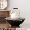 Fogão Elétrico Cerâmico de Mesa para Uso Doméstico, Pequeno Conjunto de Chaleira com Bule e Dispositivo para Infusão de Chá