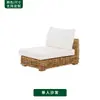 Sofá de Exterior, Móveis de Lazer em Rattan para Pátio, À Prova d'Água e Resistente ao Sol, Mesa de Centro para Varanda Aberta, Móveis de Jardim, Terraço de Pousada