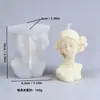 Vela Perfumada de Niña Vendada Transfronteriza Molde de Silicona Manualidades de Niña con Ojos Cerrados Estilo Europeo Adorno Molde de Yeso