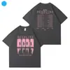 Tinta Rosa Bp 2025 Concierto Fecha Límite Mercancía Ropa para Fans Mismo Estilo Camiseta de Manga Corta Top Estampado para Hombres y Mujeres