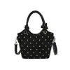 Exquisito Bolso de Mano de Alta Calidad con Textura de Lujo, Bolso Cruzado de Hombro Único Tipo Cubo, Bolso de Lunares para Mujer, Modelo Nuevo para Damas