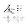 Cerradura de Manija de Acero Inoxidable Ms308 Cerradura de Manija Chasis Exterior Cerradura Impermeable Interruptor Gabinete Cerradura de Gabinete Caja de Distribución Cerradura de Puerta