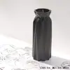 Vaso Minimalista Nórdico Criativo de Cerâmica Preta para Flores Secas Decoração de Arranjo de Flores para Mesa de Casa Sala de Estar Recipiente Hidropônico para Flores