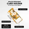 Fivela retrátil de liga de zinco branca em formato de borboleta, fácil de puxar, cordão de poliéster com estampa floral pequena, porta-crachá