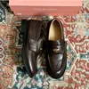 Fábrica está produzindo! Mocassins Redondos Estilo Old Money Britânico Retrô Slip-on para o Dia a Dia Salto Grosso Sapatos Pequenos de Couro
