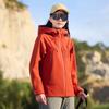 Chaqueta Impermeable con Costuras Selladas, Forro Polar para Calidez, Cierre Magnético, Chaqueta de Senderismo Estilo Montaña con Capucha, Cortavientos Unisex
