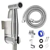 Venta al por mayor de fábrica Lavadora de acero inoxidable Compañero de inodoro Boquilla sobrealimentada Amazon Superventas Juego de pistola rociadora para inodoro
