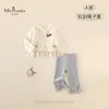 Novo Estilo de Outono Conjunto de Suéter Fofo para Bebês e Crianças Pequenas, Conjunto de Duas Peças Confortável e na Moda Estilo Coreano para Meninas