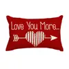 Funda de Almohada para el Día de San Valentín Transfronteriza, Decoración de Ambiente Festivo, Funda de Cojín para Sofá del Hogar, Funda de Cojín para Dormitorio con Estampado de Amor