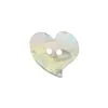 Ojos de concha imitación botón de amor colorido con forma de corazón resina color AB botón hebilla decorativa DIY para abrigo suéter
